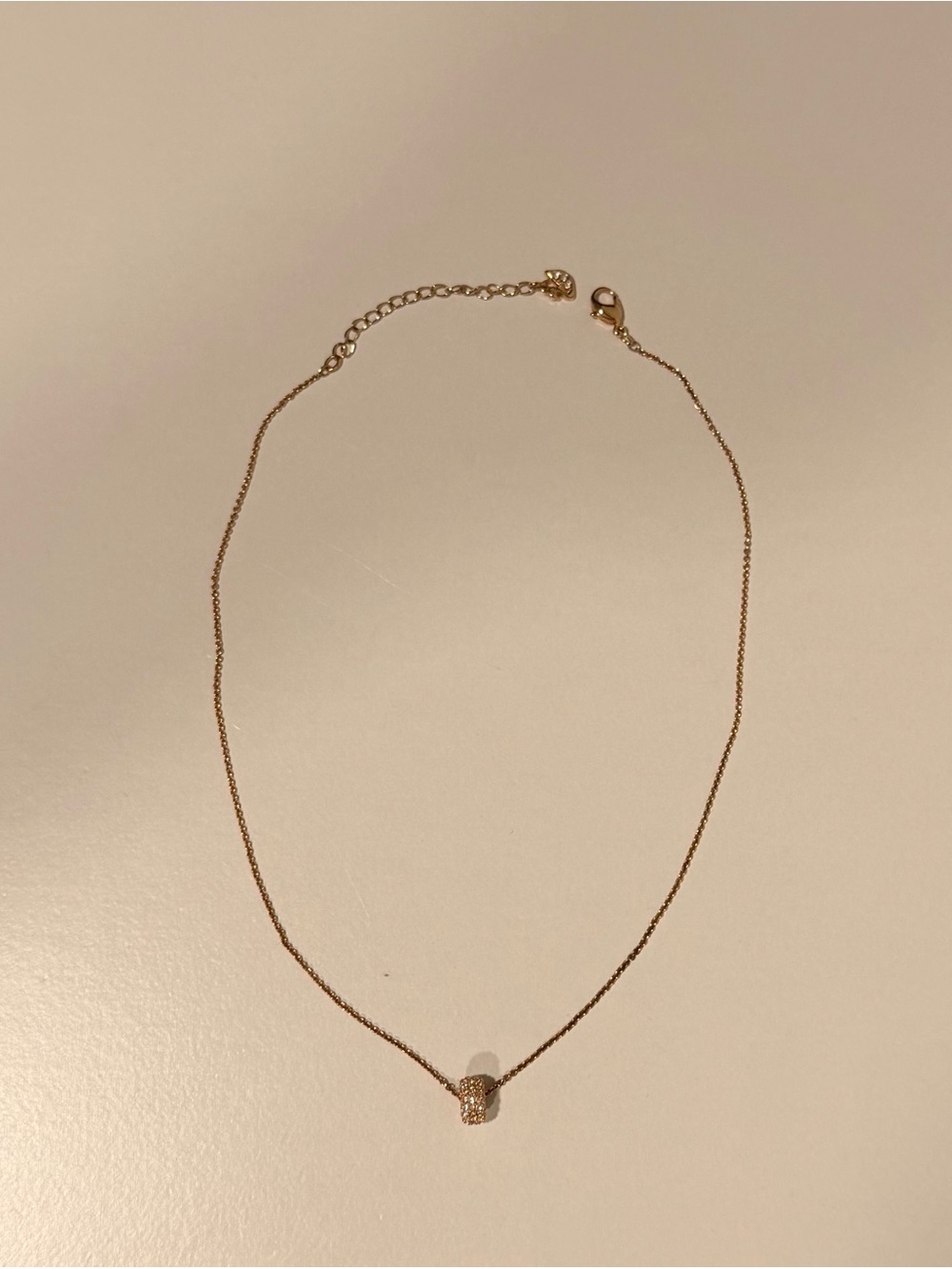 Swarovski Rose Gold Pavé Pendant Necklace